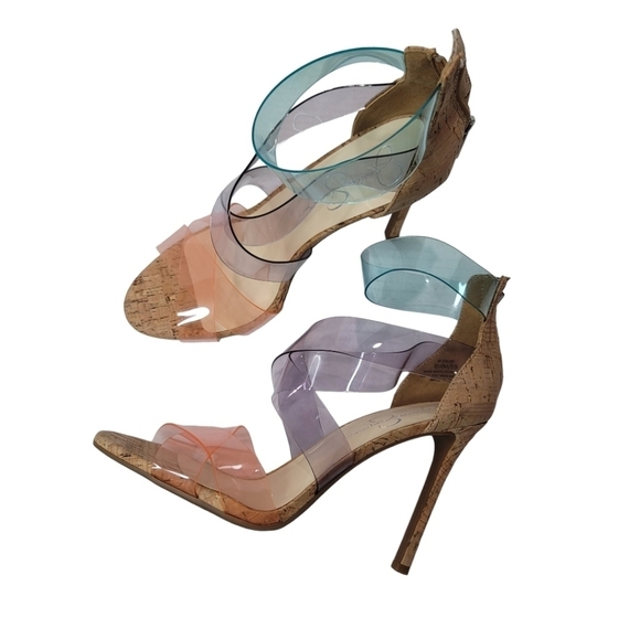 Jessica Simpson Jullry Multicolored Heels Size 8.5 M - Picture 12 of 12